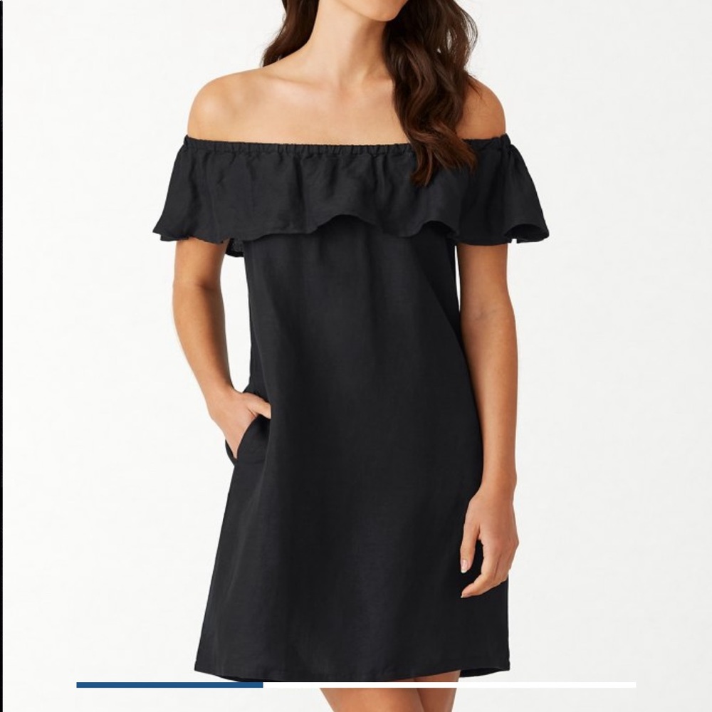 Tommy Bahama Off Shoulder Linen Dress